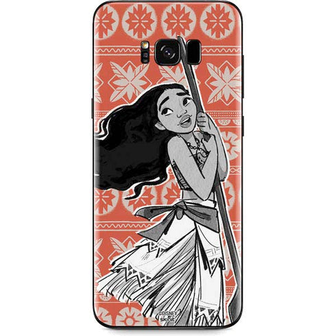 Disney Moana Character Tropical Print Art Galaxy S8 Plus Skin